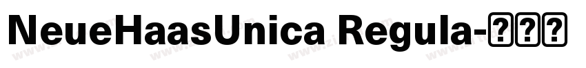 NeueHaasUnica Regula字体转换 NeueHaasUnica Regula字体转换
